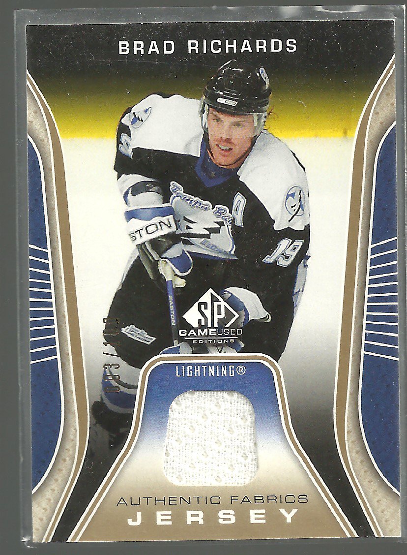 2006-07 SPGU Authentic Fabrics Parallel #AFBR Brad Richards (image for) 2006-07 SPGU Authentic Fabrics Parallel #AFBR Brad Richards